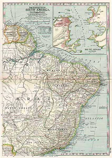 16-South America Map By The Century Company