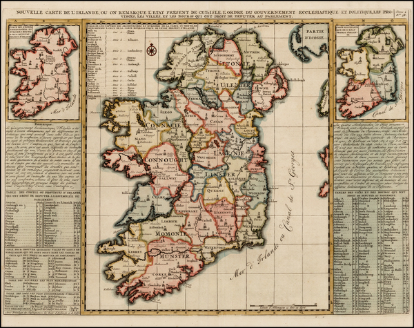 23-Ireland Map By Henri Chatelain