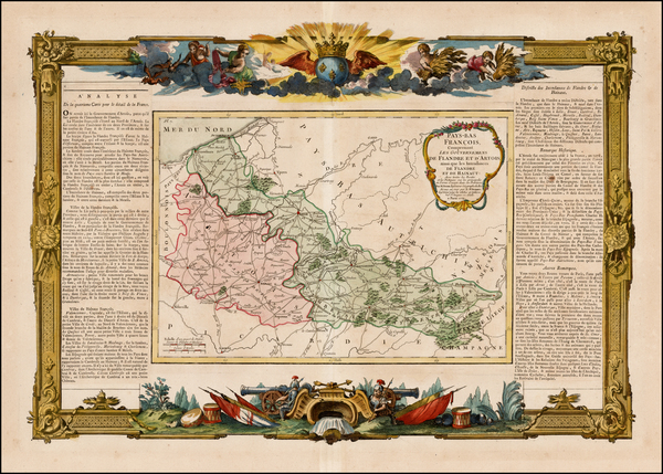 75-Belgium Map By Louis Brion de la Tour