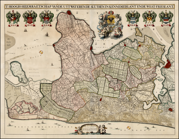 43-Netherlands Map By Johannes Dou / Jan Karels