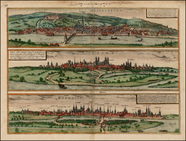 94-Germany Map By Georg Braun  &  Frans Hogenberg