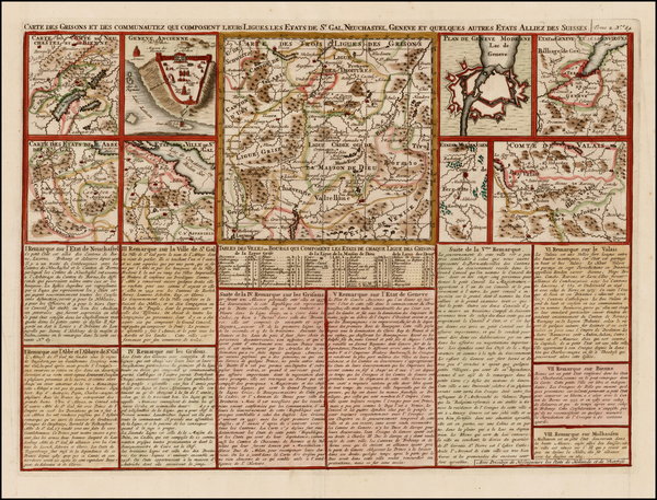 19-Switzerland Map By Henri Chatelain