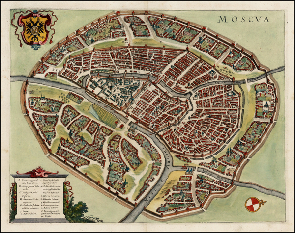 2-Russia Map By Matthaus Merian