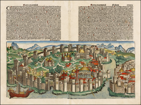 32-Turkey and Turkey & Asia Minor Map By Hartmann Schedel