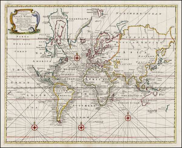 27-World, World, Australia & Oceania, Australia and Oceania Map By Emanuel Bowen