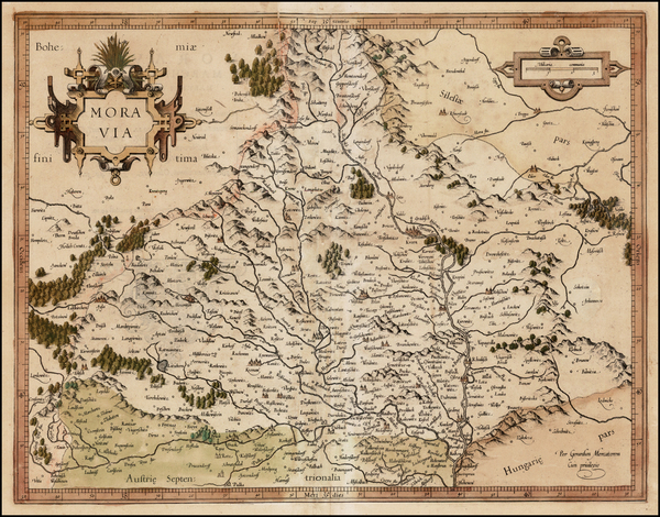 51-Czech Republic & Slovakia Map By  Gerard Mercator