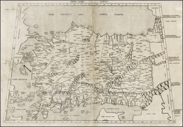 18-Cyprus, Turkey & Asia Minor and Balearic Islands Map By Claudius Ptolemy