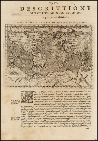 30-World Map By Giovanni Antonio Magini