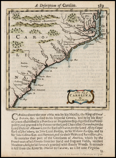 57-Southeast Map By Robert Morden