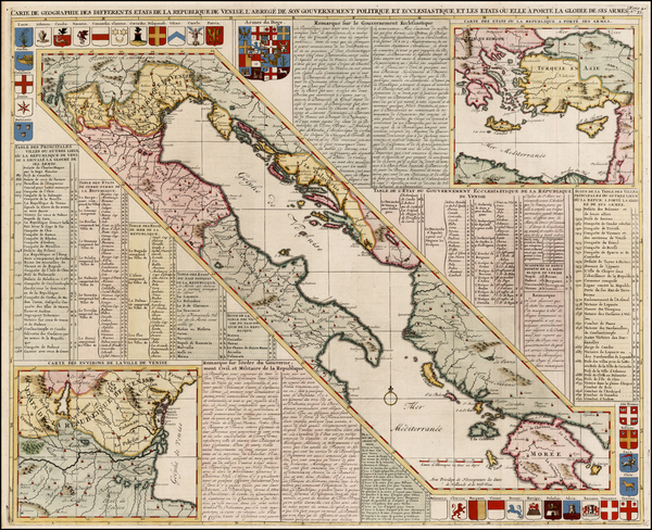 0-Balkans, Italy, Mediterranean and Greece Map By Henri Chatelain