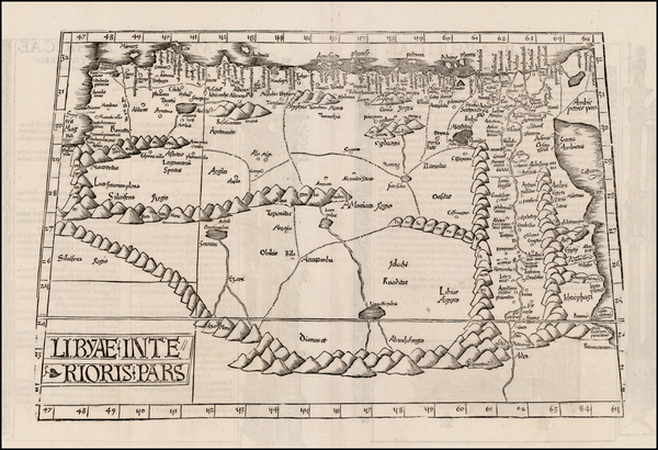 40-Egypt and North Africa Map By Lorenz Fries