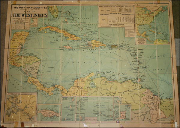 73-Caribbean and Central America Map By George Philip & Son