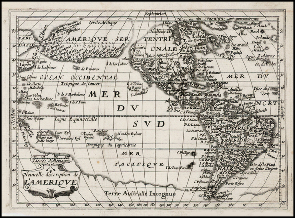 69-South America, Australia & Oceania, Australia, Oceania and America Map By Jean Boisseau