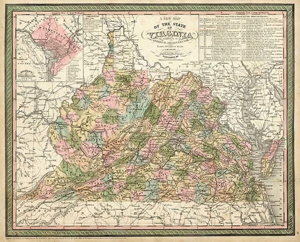 76-Southeast Map By Thomas, Cowperthwait & Co.