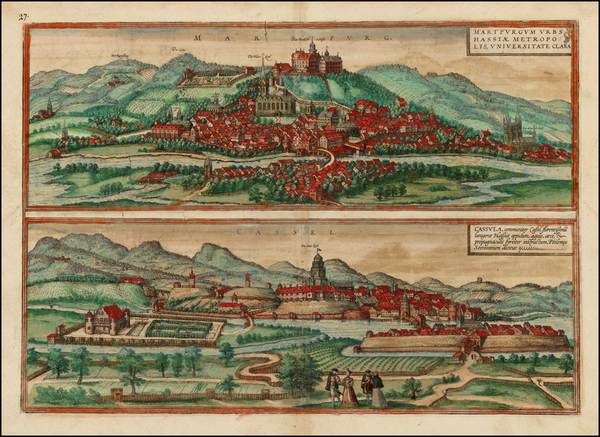 71-Germany Map By Georg Braun  &  Frans Hogenberg