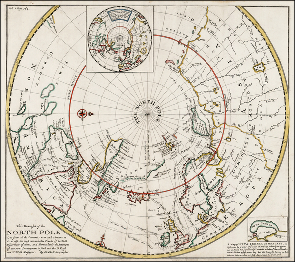 78-Polar Maps Map By Herman Moll