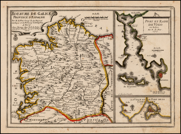 41-Spain Map By Nicolas de Fer