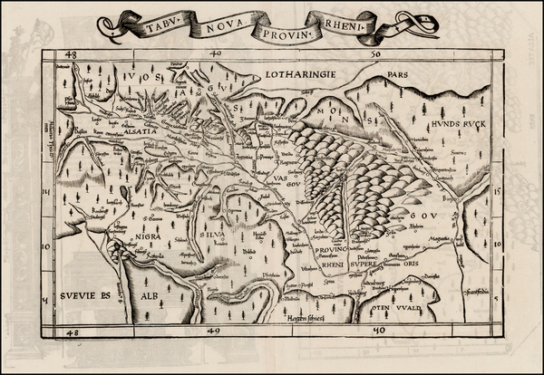 37-France and Germany Map By Lorenz Fries