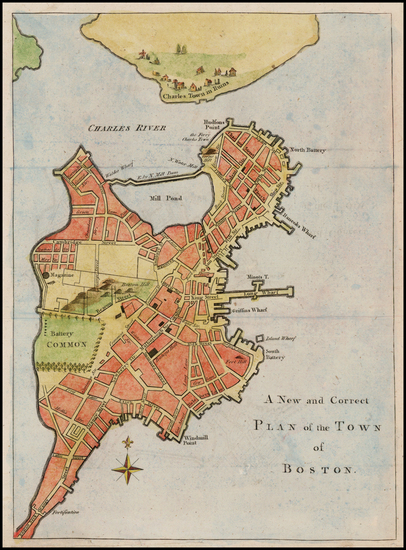 70-New England Map By Gentleman's Magazine