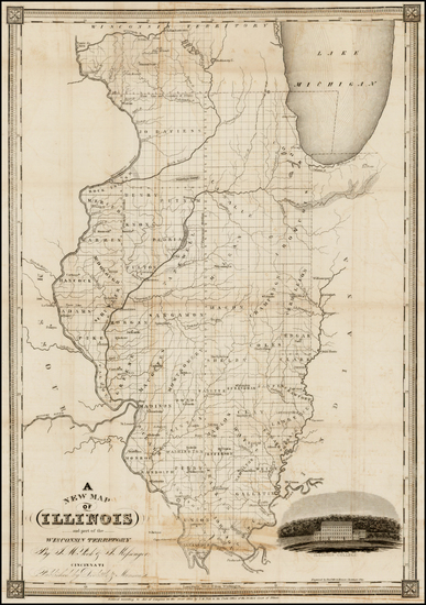 2-Midwest Map By John Mason Peck  &  John Messinger