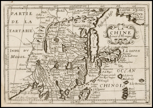 91-China, Japan and Korea Map By Jean Picart