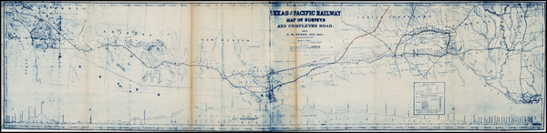 6-Texas, Plains, Southwest and California Map By Santa Fe Railroad