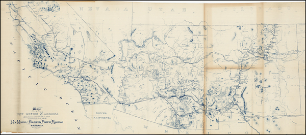 99-Southwest Map By William R. Morley / New Mexico & Southern Pacific Railroad