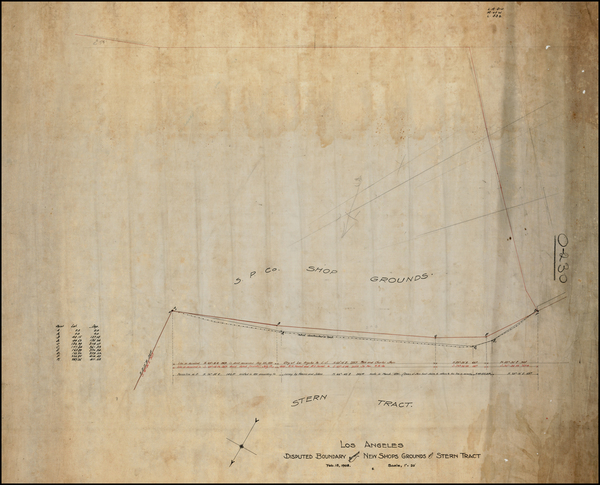 79-Los Angeles Map By Southern Pacific Railroad Company