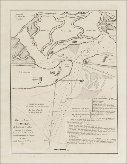 64-Florida and Southeast Map By George Louis Le Rouge