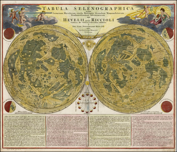 60-Celestial Maps and Curiosities Map By Johann Baptist Homann