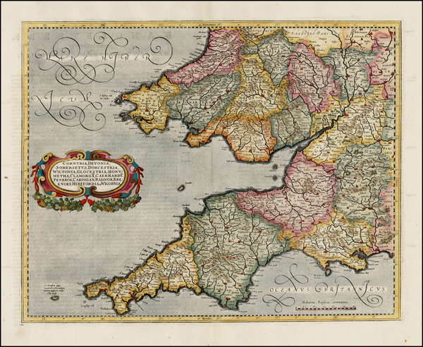 21-British Isles Map By  Gerard Mercator