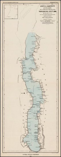 57-East Africa Map By Augustus Herman Petermann