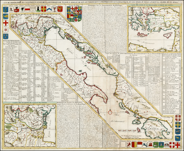 32-Balkans, Italy, Mediterranean and Greece Map By Henri Chatelain