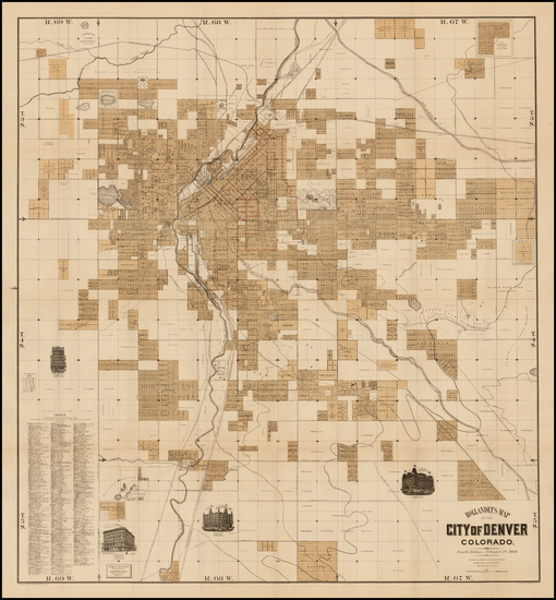 74-Southwest and Rocky Mountains Map By Edward Rollandet