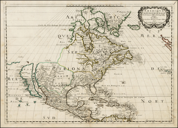 19-Midwest, North America and California Map By Nicolas Sanson