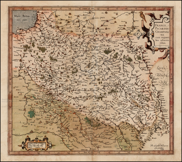 49-France Map By  Gerard Mercator