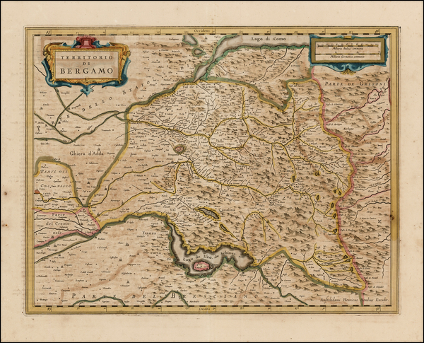 0-Italy Map By Henricus Hondius