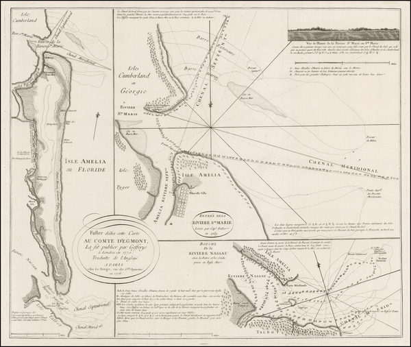 86-Florida and Southeast Map By George Louis Le Rouge