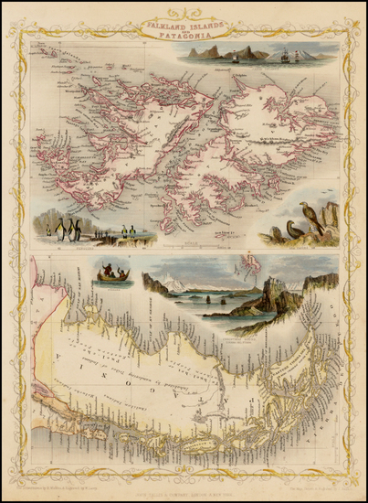 64-South America Map By John Tallis
