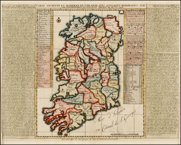 92-Ireland Map By Henri Chatelain