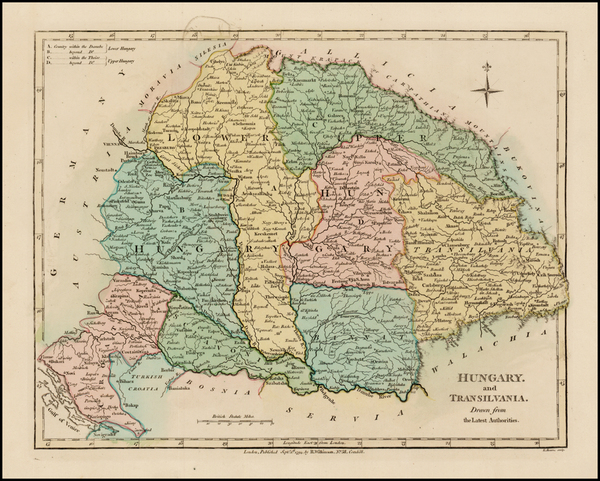 93-Hungary, Romania and Balkans Map By Robert Wilkinson