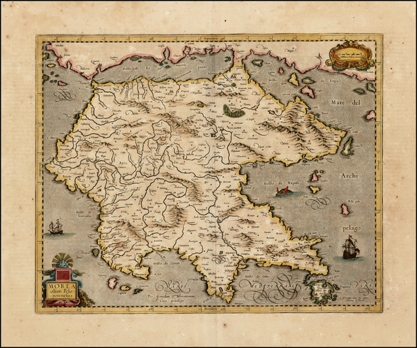 24-Balearic Islands and Greece Map By  Gerard Mercator