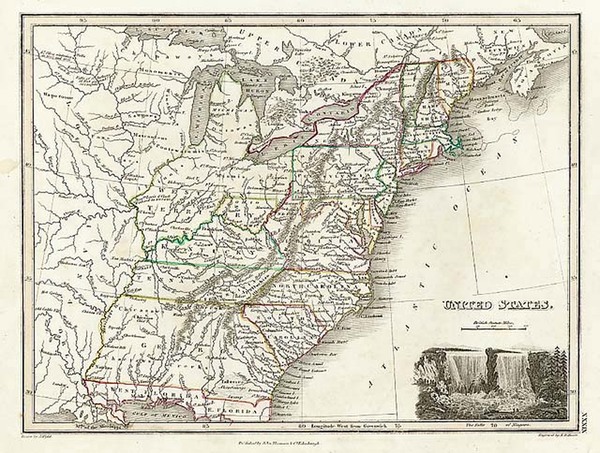 39-United States Map By John Thomson  &  John Wyld