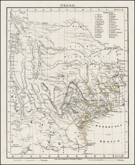 79-Texas Map By Carl Flemming