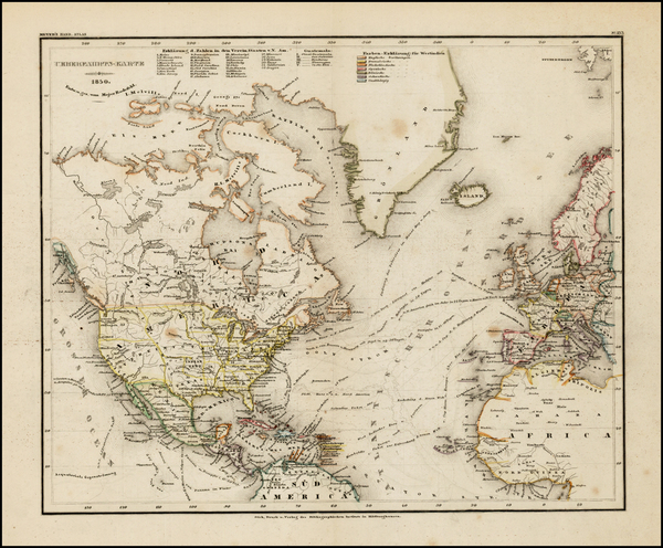 14-Atlantic Ocean and North America Map By Joseph Meyer