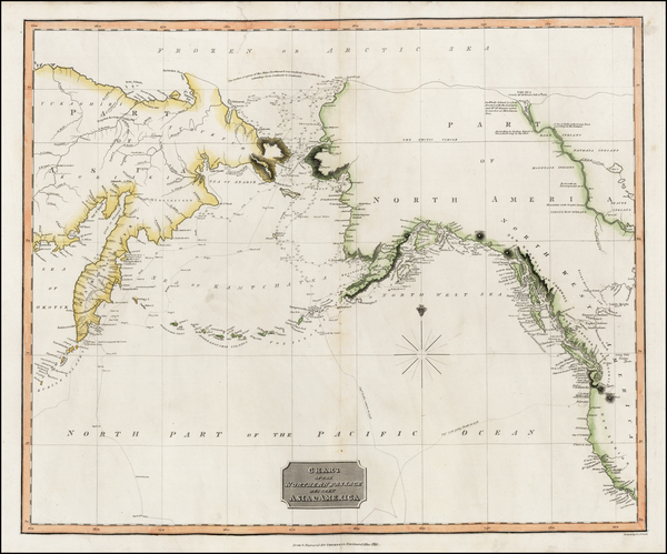 29-Alaska, Pacific, Russia in Asia and Canada Map By John Thomson