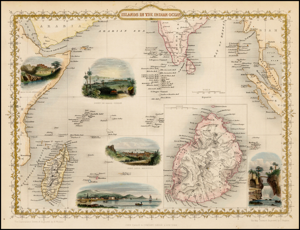 56-India, Southeast Asia and Other Islands Map By John Tallis