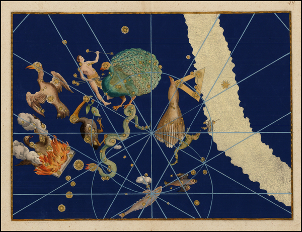 42-Celestial Maps Map By Johann Bayer