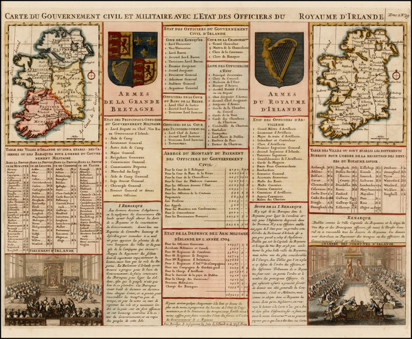 95-Ireland Map By Henri Chatelain