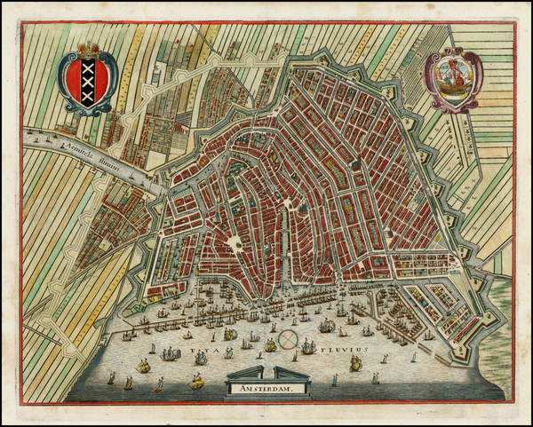 15-Netherlands Map By Matthaus Merian